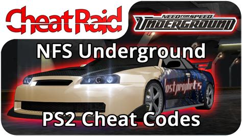 Need For Speed Underground Cheat Codes Ps2 Youtube