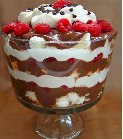 Fun Recipe World The Best Low Fat Chocolate Raspberry Trifle