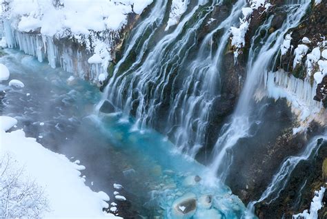 Shirahige Falls Hokkaido Japan Snow Japan Travel