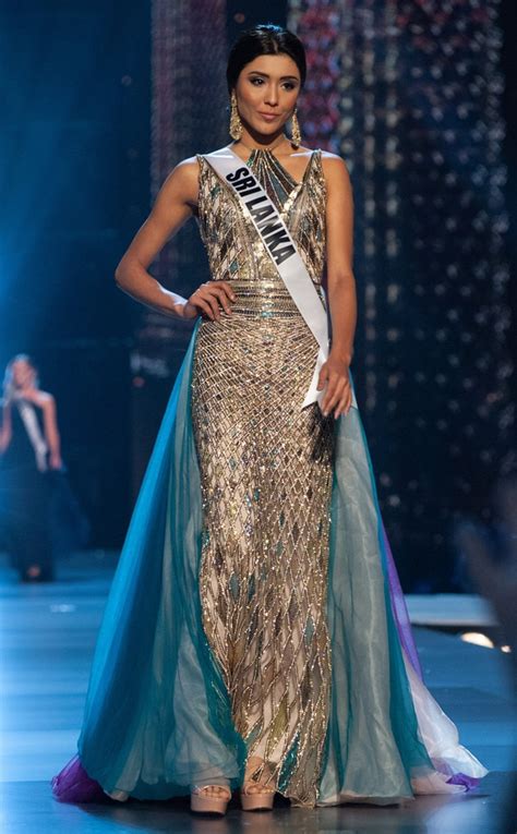 Miss Sri Lanka From Miss Universe 2018 Evening Gown Competition E News