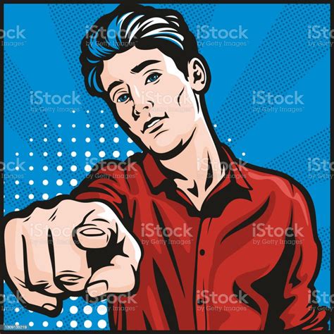 Angry Man Pointing At You Stock Illustration Download Image Now 20