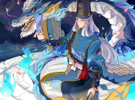 Abenoseimeionmyouji Achyue Allmale Blueeyes Dragon Hat Longhair