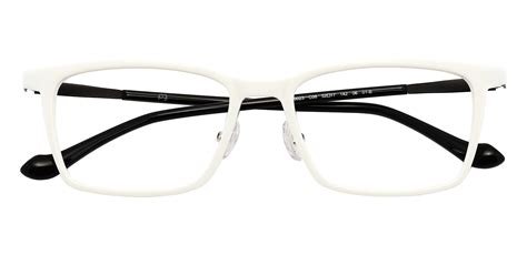 Panama Rectangle Prescription Glasses White Mens Eyeglasses Payne Glasses