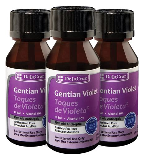 De La Cruz 1 Gentian Violet First Aid Antiseptic Liquid