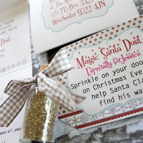 Personalised Christmas Magic Santa Dust By Natalie Ryan Design