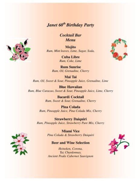 Designated spaces are provided in it so that you may easily fill in the details like theme and date of party, activities, decorations, party favors and more. Birthday Party Program Templates - Sample Doljanchi Program Korean 1st Birthday Party Planning ...
