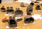 Elementary Art Gallery: Pinch Pot creatures