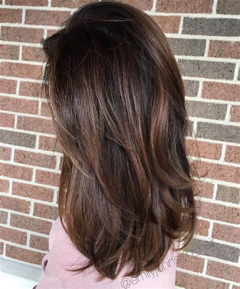 Brighten your hair with soft copper highlights that will look completely natural against your dark red hair. Pin on Fashion