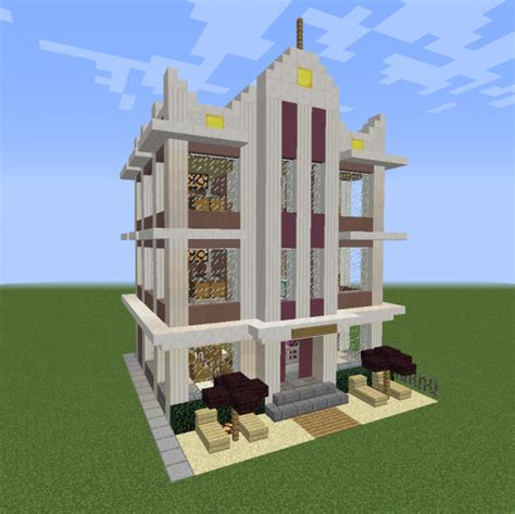 Art Deco Hotel 3 Blueprints For Minecraft Houses Castles Towers