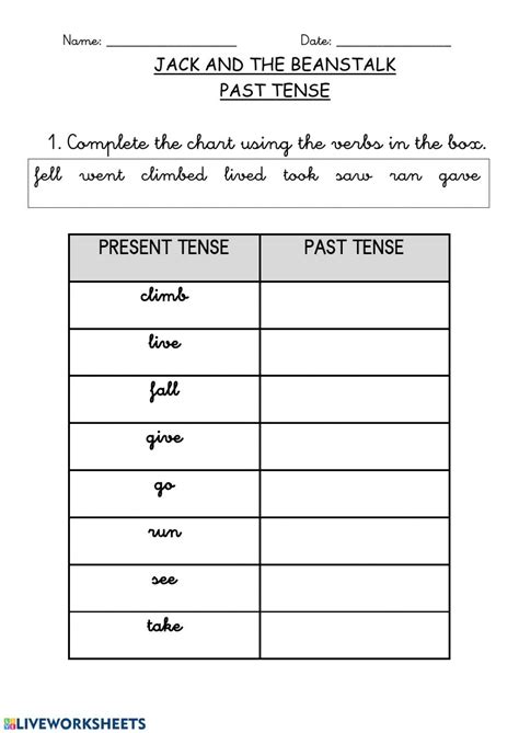Past Tenses Interactive And Downloadable Worksheet You Can Do The