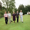 L) de prinsen Friso-Constantijn-W Alexander en hun ouders (NL ...