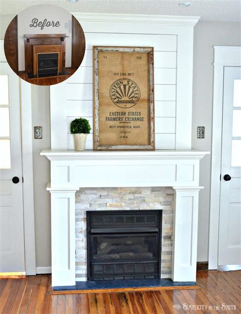 Brilliant diy faux fireplace design ideas wall sconces can be installed to improve the decorative appearance and greater visibility. A fireplace is given a farmhouse style makeover using ...