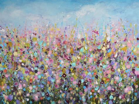 Large Floral Abstract Painting Original Modern