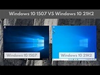 Windows 10 1507 (2015) VS Windows 10 21H2 (2021) - YouTube