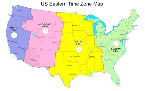 Eastern Daylight Time In Us Now Edt Now Us Time Zones Map