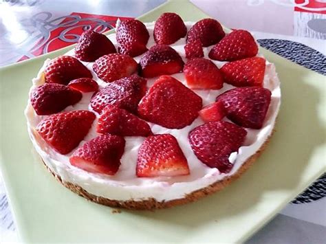 recette de tarte aux fraises sans cuisson