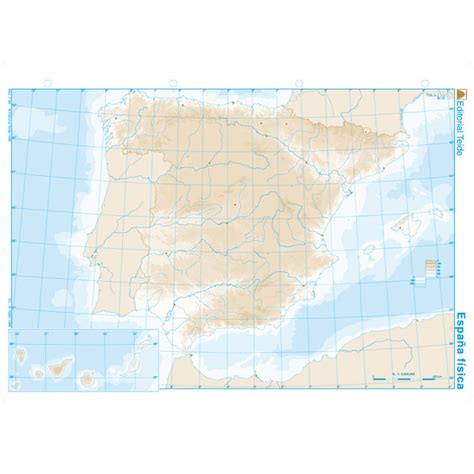 Lista 104 Foto Mapa Fisico Mudo De España Para Imprimir En A4 Cena Hermosa