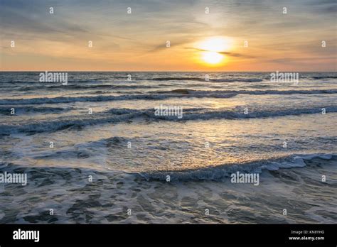 Sunset Sea View Black Sea Anapa Russia Stock Photo Alamy