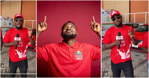 Funny Face Ghanaian Comedian Works For Dano Milk Looks Happy In Video