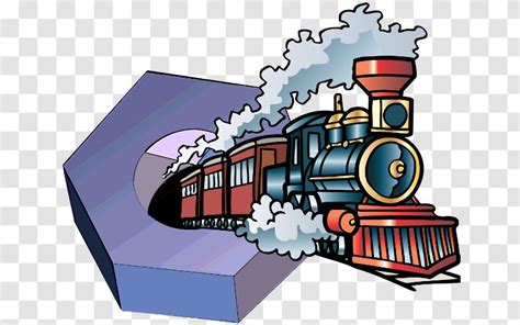 Train Rail Transport Clip Art Illustration Steam
