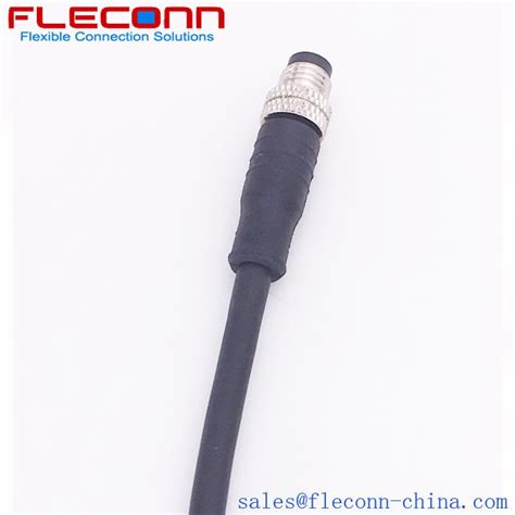 M8 4 Pin Male Connector Cable Cable Connector Male