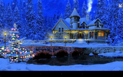 Free Download 3d Snowy Cottage Animated Wallpaper Capture D Cran