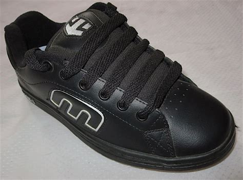 Vintage Etnies Black Callicut Mens Skate Skateboarding Shoes Sz 6 Nos