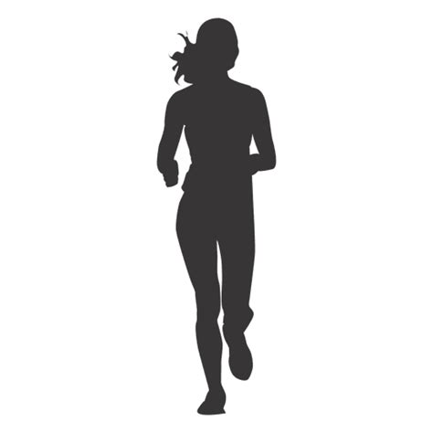 Girl Jogging Silhouette 1 Transparent Png And Svg Vector File