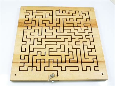 Escape Room Square Maze Wooden Maze Wood Labyrinth Wood Maze | Etsy