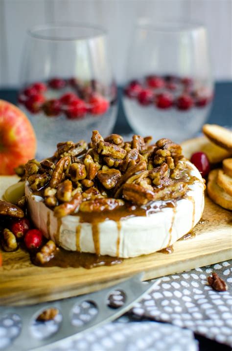 This wine is slightly dry but will still accentuate brie's fresh sweet flavor. Maple Pecan Baked Brie - A Grande Life