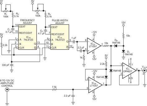 Square Wave Modulator Has Variable Frequency And Pulse Width