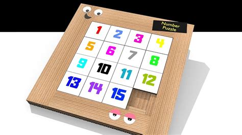 How To Make Easy Number Puzzle Board Game From Cardboard Diy
