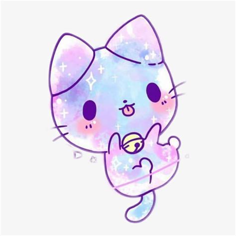 Moeko On Scratch Cute Anime Galaxy Cat 497x741 Png Download Pngkit