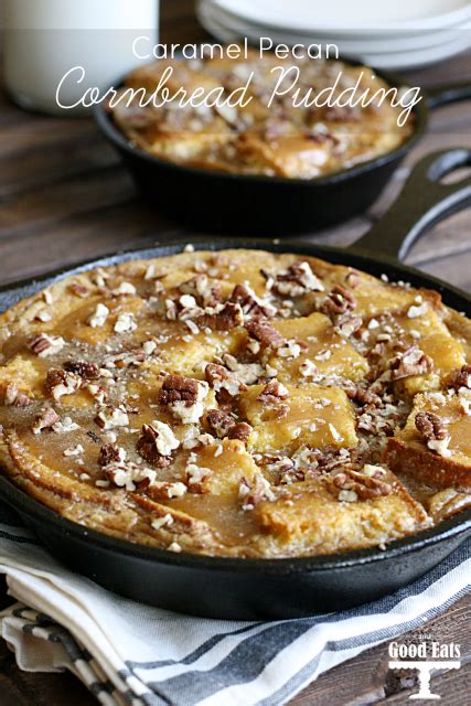 2 photos of leftover mashed potato cornbread. Caramel Pecan Cornbread Pudding | Recipe | Cornbread pudding, Caramel pecan, How sweet eats