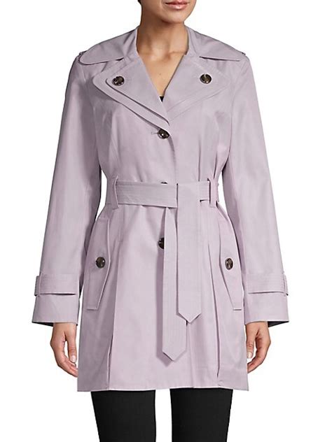London Fog Double Collar Hooded Trench Coat Thebay