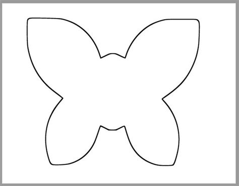 8 Inch Printable Butterfly Template Large Butterfly Etsy