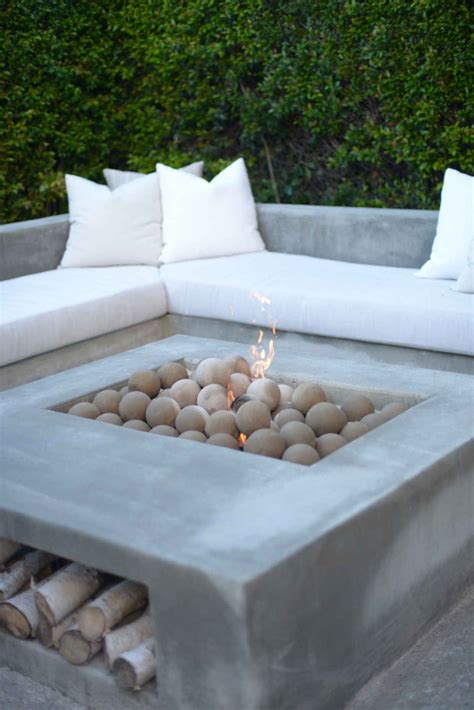 So if you are someone that wants a 'fire pit area' without actually building your own. custom concrete fire pit and seating | Outdoor Space ...