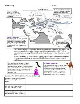 Silk Road Worksheets