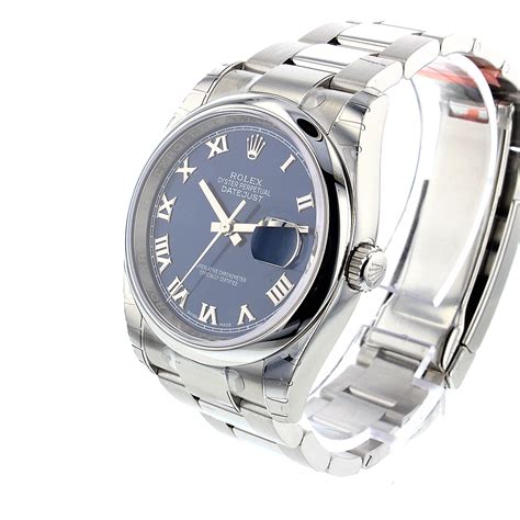 Rolex Datejust Blue Dial Stainless Steel 36 Mm 116200blro