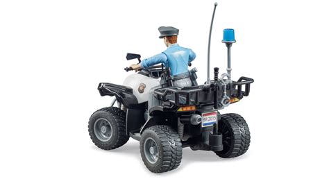 Bruder 63011 Police Quad W Light Skin Policeman And Accessories 1210
