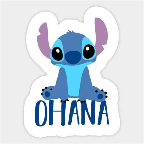 Stitch Ohana By Minimalisttshirts Disney Sticker Disney Stickers