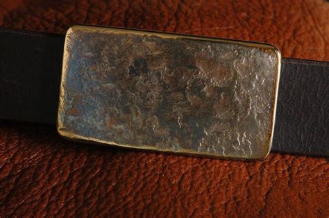 Mens Rugged Ancient Bronze Belt Buckle Fits 1 14 Hand Etsy Belt