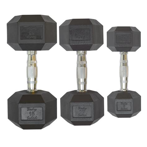 Body Solid Rubber Coated Hex Dumbbell Hexru Body Solid Europe