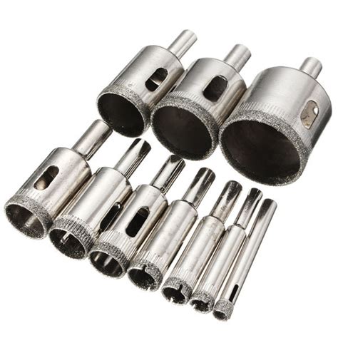 Baban 10pcs 6 32mm Diamond Hole Saw Drill Bit For Glass Ceramic Marble