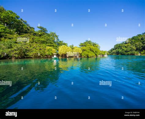 Jamaica Port Antonio Blue Lagoon Stock Photo Alamy