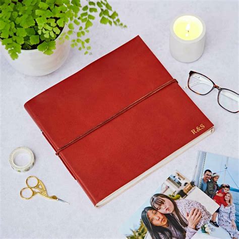 Personalised Distressed Handmade Leather Photo Album By Paper High