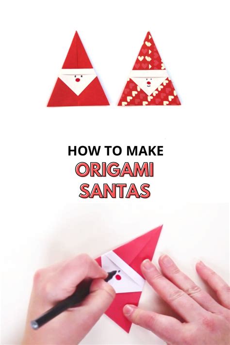 Easy Diy Origami Santa — Gathering Beauty