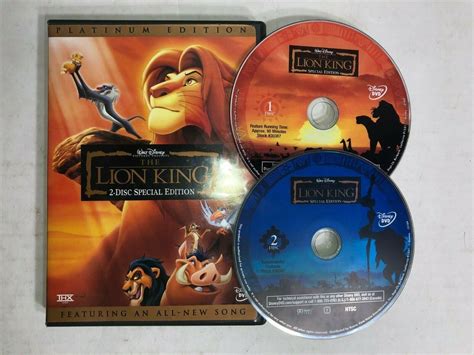 Walt Disneys The Lion King Dvd 2003 2 Disc Set Platinum Ed
