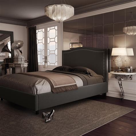 Amisco Elegance Bed 12507 Furniture Bedroom Boudoir Collection Transitional