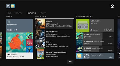 Xbox One August Update Detailed New Friends Section Of Home Screen